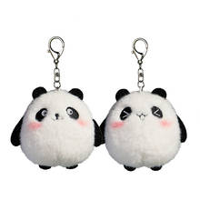 Chaveiro de pelúcia de 10cm, brinquedo de panda fofo para mochila kawaii, animais de pelúcia, brinquedos para crianças, boneca de presente de aniversário 2024 - compre barato