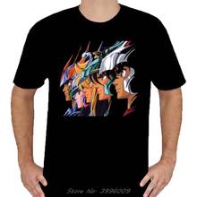 New Saint Seiya *Pegasus Phoenix Retro Cartoon Men's Black T-Shirt Summer Short Sleeve Cotton Tshirt Streetwear 2024 - buy cheap