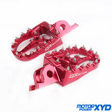 Aluminum CNC Billet MX Foot Pegs Rests Pedals Footpegs Fit For honda CR125 02-08 CRF150R 07-18 CRF450R 04-18 2024 - buy cheap