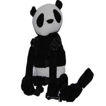 Mochila 2 em 1 infantil de panda simples para caminhar, menino e menina, seguro para crianças de 1 a 3 anos