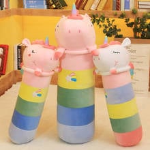 Stuffed Aniaml Toys Big Unicorn Pillow Plush Toys  Plush Unicorn Dolls Rainbow Long Pillow Cushion Kids Birthday Gift for Girl 2024 - buy cheap