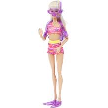 4 unidades/pacote tanque de oxigênio natação óculos mergulho sapatos com um ombro maiô bikini praia acessórios roupas para barbie boneca 2024 - compre barato