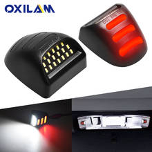 OXILAM White Red 18SMD LED Car Number License Plate Lights for Chevrolet Silverado Avalanche Traverse Tahoe Suburban Lamp 2024 - buy cheap