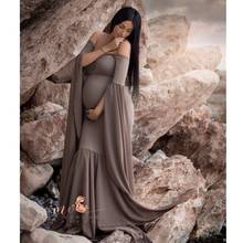 2020 фотосессия для беременных длинное платье es детское платье для душа эластичное платье для беременных женщин реквизит для фотосессии длинное платье 2024 - купить недорого