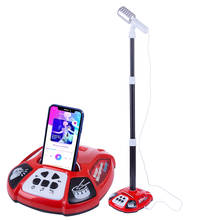 Children Karaoke Song Singing Machine Microphone Stand & Lights Toy Musical Instrument for Girls Boys Christmas Gift - Red/Pink 2024 - buy cheap