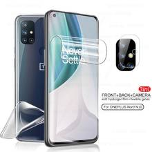3in1 front+back soft hydrogel film for oneplus nord n10 n100 screen protectors not glass one plus nord n 10 100 camera lens film 2024 - buy cheap