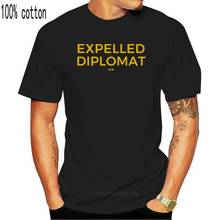 Impreso expulsado diplomático camiseta para hombres cuello redondo ropa de cartas de las mujeres camiseta Top 2024 - compra barato