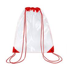 Novo transparente drawstring mochila escola tote ginásio saco pacote de desporto 20ca 2024 - compre barato