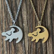 The Lion Pendant Necklace Stainless Steel Lion Shape Jewelry Remember Who You are Letters Choker Chain Fashion Jewelry Gifts 2024 - buy cheap