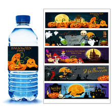 Etiquetas de Halloween para decoración de botellas, calabazas, mago, Halloween, noche de Halloween, truco o trato, 20 Uds. 2024 - compra barato