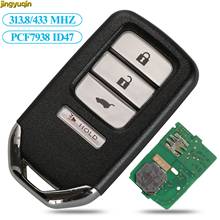 Jingyuqin Remote Smart Car Key 313.8/433MHZ ID47 Chip For Honda HR-V FIT EX-L 2016-2018 CRV 2015-2016 SUV KR5V1X 4 Button 2024 - buy cheap