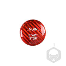 Carbon Fibre Car Engine Start Stop Switch Button Sticker Ignition Sticker for Mercedes Benz A B C W205 GLC X253 AMG E ML GLE 2024 - buy cheap