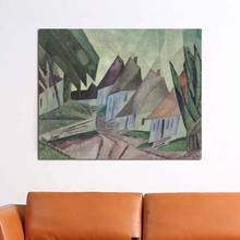 Lyonel Feininger-pintura en lienzo de hermosa casa, carteles impresos, arte de pared de mármol, pintura decorativa, decoración moderna para el hogar 2024 - compra barato