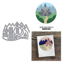 Graceful Castle Scenery Tree Combined Metal Cutting Dies for Scrapbooking Album Paper Diy Cards Popular Crafts High Quality Dies 2024 - buy cheap