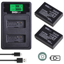 Paquete de 2 baterías LP-E12 E12, Cargador Usb Dual Compatible con Canon Rebel SL1, EOS-M, EOS M2, EOS M10, EOS M50, EOS M100 2024 - compra barato