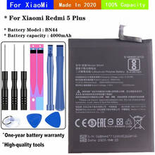 BN44 Battery For Xiaomi Redmi 5 Plus Phone Battery High Quality 4000mAh Original Capacity Replacement Bateria Batteries + Tools 2024 - buy cheap