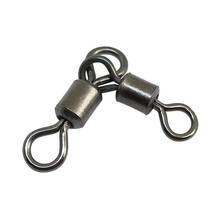 F2008 3 way Fishing Swivel 100pieces/lot Rolling Triangle Joint Rolling Swivels Fishing Connector Fishing Accessories 2024 - buy cheap