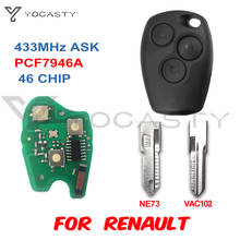 YOCASTY PCF7946A PCF7947A VAC102 Remote Key for Renault Clio Modus Kangoo Master Vauxhall Movano Vivaro Primastar NV400 2024 - buy cheap