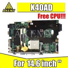 Free CPU!!!  laptop motherboard REV 1.3 / 2.1 For Asus K40AB K40AF K40AD X8AAF laptop 14.6 inch "  Mainboard motherboard 2024 - buy cheap