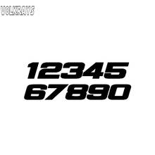 Volkrays Fashion Car Sticker Fun Phone Number 1234567890 Motorcycle Accessories Reflective Waterproof Vinyl Decal,4cm*14cm 2024 - buy cheap