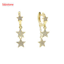 Fashion Classic Geometric Europe Style Earrings Dangle Star Earrings Female Korean Jewelry For Woman Christams Gift 2020 2024 - buy cheap