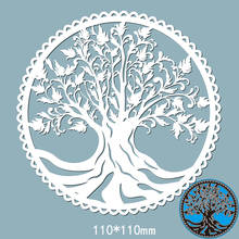 110*110mm tree pattern Metal Cutting Dies Crafts Stencil For DIY Scrapbooking Album stamp Paper/photo Cards Embossing Die 2024 - buy cheap