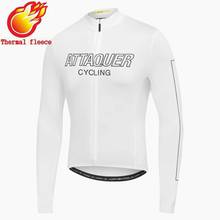 Attaquer térmico Invierno Polar ciclismo Jersey hombre jersey de 2021 equipo de carrera de manga larga Jersey Maillot ciclismo MTB de manga larga Inviern 2024 - compra barato