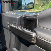 Real Carbon Fiber Car Accessories Interior Inner Door Handle Cover Trim Strip Sticker For Ford F150 F-150 Raptor 2015-2020 2024 - buy cheap