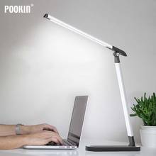 Luminária de mesa led dobrável, moderna, proteção para os olhos, regulagem de iluminação para escritório, negócios, estudo, 3 modos 2024 - compre barato