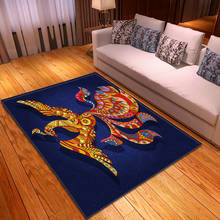Cartoon Animal 3D Printed Carpets For Living Room Bedroom Area Rugs Flannel Kids Room Crawl Antiskid Floor Mats Child play Rug 2024 - buy cheap
