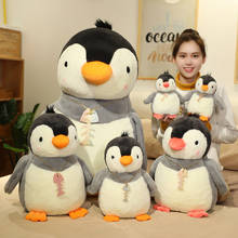Pingüino de peluche supersuave de 25/35/55cm, muñeco de peluche con forma de pingüino, regalo de San Valentín, almohadas para sofá 2024 - compra barato