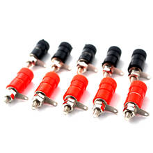 10pcs Red / Black Banana Jack for 4mm Plug Banana Sockets Nickel Plated Binding Post Nut Banana Plug Jack Connector 2024 - buy cheap