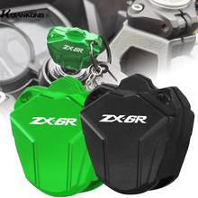 ZX6R LOGO Motorcycle CNC Accessories Key Case Cover Shell FOR Kawasaki NINJA ZX-6R ZX636 ZX 6R 636 2011 2012 2013 2014 2015 2016 2024 - buy cheap