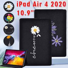 Funda plegable de piel sintética con soporte para tableta Apple IPad Air 4, 2020, 10,9 pulgadas, serie Daisy, alta calidad 2024 - compra barato