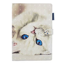 For iPad 10 2 2020 2019 8th 7th Gen Fashion Flip PU Leather Tablet Cover Cute Cat Butterfly Funda For iPad 8th Generation Case 2024 - buy cheap