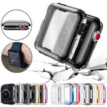 Funda fina para Apple Watch, Protector de pantalla de TPU transparente para iWatch 5, 4, 3, 2, 1, 42mm, 38mm, 44mm, 40mm, accesorios 2024 - compra barato