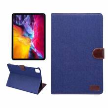 Vaquero de cuero de la PU inteligente sueño caso para Apple nuevo IPad Pro 11 pulgadas 2020 Flip Tablet proteger la cubierta Coque + pen 2024 - compra barato