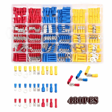 280/480PCS Electrical Insulated Cable Wire Connector Assorted Crimp Spade Butt Ring Fork Set Wire Crimp Terminal Kit 2024 - buy cheap