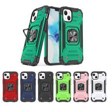 Luxury Shockproof Plastic Armor Case For iPhone 12 13 mini 11 Pro Max 6 7 8 Plus X XR XS Phone Cover Magnetic Ring Stand 2024 - buy cheap