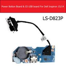 Placa de alimentação liga/desliga para dell, placa de substituição inspiron 15/14 7560 7460 7472 usb 2024 - compre barato