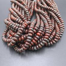 Natural round loose red black Redstone Stone Beads Rondelle flat spacer Beads For Jewelry Making Bracelet necklace 4*6mm 5*8mm 2024 - buy cheap