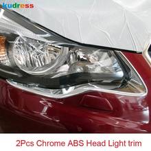 For XV Impreza Hatchback 2012 2013 ABS Chrome Front Headlight Head Light Lamp Cover Trim Trims Frame Lamp Hoods 2024 - buy cheap