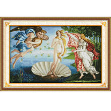 Joy Sunday The Birth of Venus Decor Painting Counted Print on Canvas 11CT14CT Chinese Cross Stitch Kit Embroidery Needlework Set 2024 - buy cheap