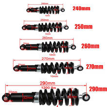 Amortecedor traseiro universal para motocicletas, suspensão de 240, 250, 260, 270, 290mm, lbs, proteção contra poeira 2024 - compre barato