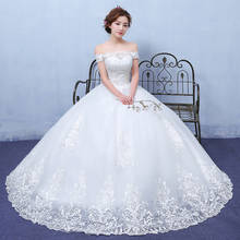 LAMYA Luxury New Simple Bride Dresslace Elegant Wedding Dresses Plus Size Vestido De Noiva Lace up Gown Large Size One Shoulder 2024 - buy cheap