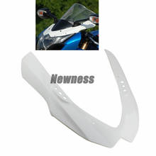 Motorcycle Unpaint White Headlight Upper Front Head Fairing For Suzuki GSXR1000 K9 GSXR 1000 2009-2017 Front Fairing Nose Cowl 2024 - buy cheap