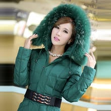 Women's Down Long Winter Coat Women Big Racoon Fur Collar Female Jacket Woman Parka Manteau Femme Hiver KJ883 2024 - buy cheap