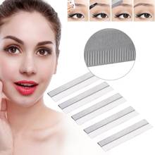 Recortador de cejas de acero inoxidable para mujer, cuchillas de seguridad, maquillaje profesional, 100 piezas 2024 - compra barato