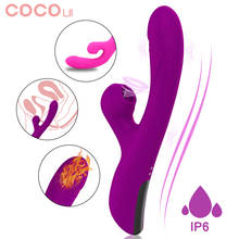 G Spot Rabbit Dildo Vibrator Sex Toys For Woman Dual Vibration Vagina Clitoris Stimulator Heating Vibrator Female Body Massager 2024 - buy cheap