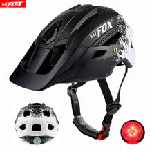 Велосипедный шлем BATFOX, защитный шлем с козырьком для горных и городских велосипедов, для мужчин и женщин 2024 - купить недорого